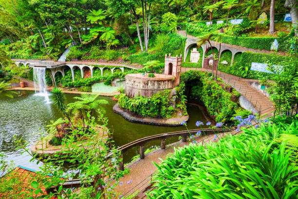 Monte Palace Tropical Garden in Madeira island in Portugal