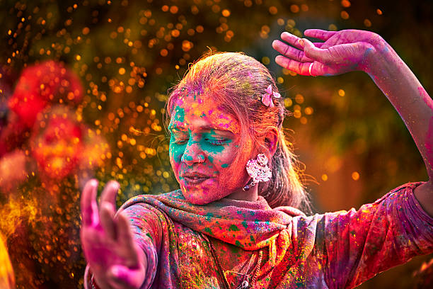 festivals fetes couleurs poudre inde pays asie