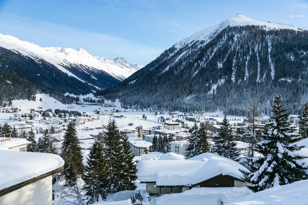 Station de ski de Davos en Suisse